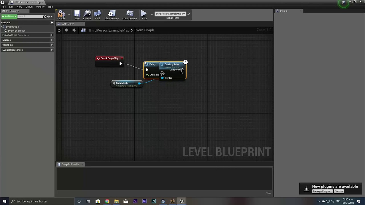 3.- Destroy Actor - Practicas de blueprints en Unreal Engine 4 - YouTube
