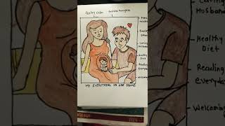 garbhsanskar #behappy #enjoyprengrancy #becalm #freeminded #sketch