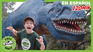 Escondite de dinosaurios en el Mundo de los Dinosaurios  | T Rex Rancho | Moonbug Kids