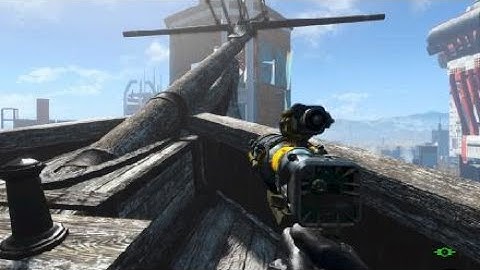 Fallout 4 Jumping On The USS Constitution Ship when it is takinoff/ How to break the game