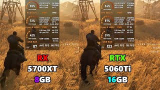 Rx 5700 Xt Vs Rtx 5060 Ti 16Gb Ryzen 5 5600X - Test In 9 Games Tested In 2025