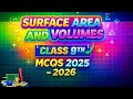 Class 9 Surface areas and volumes mcqs in hindi NCERT