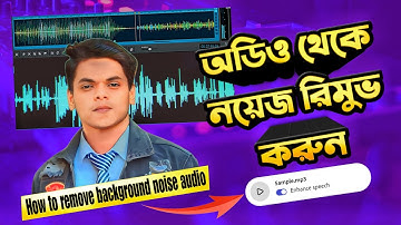 অডিও নয়েজ রিমুভ করুন ১ ক্লিকে | How to Remove Backgraund Noice Bangla Tutorial