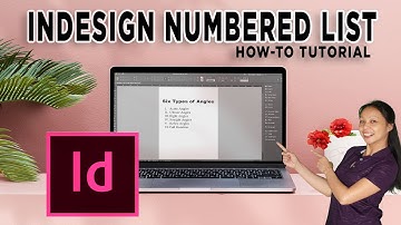 HOW TO CREATE A NUMBERED LIST IN ADOBE INDESIGN
