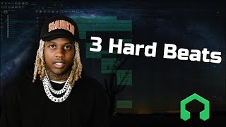 I Made 3 HARD Rap Beats Using The Same Melody! | LMMS