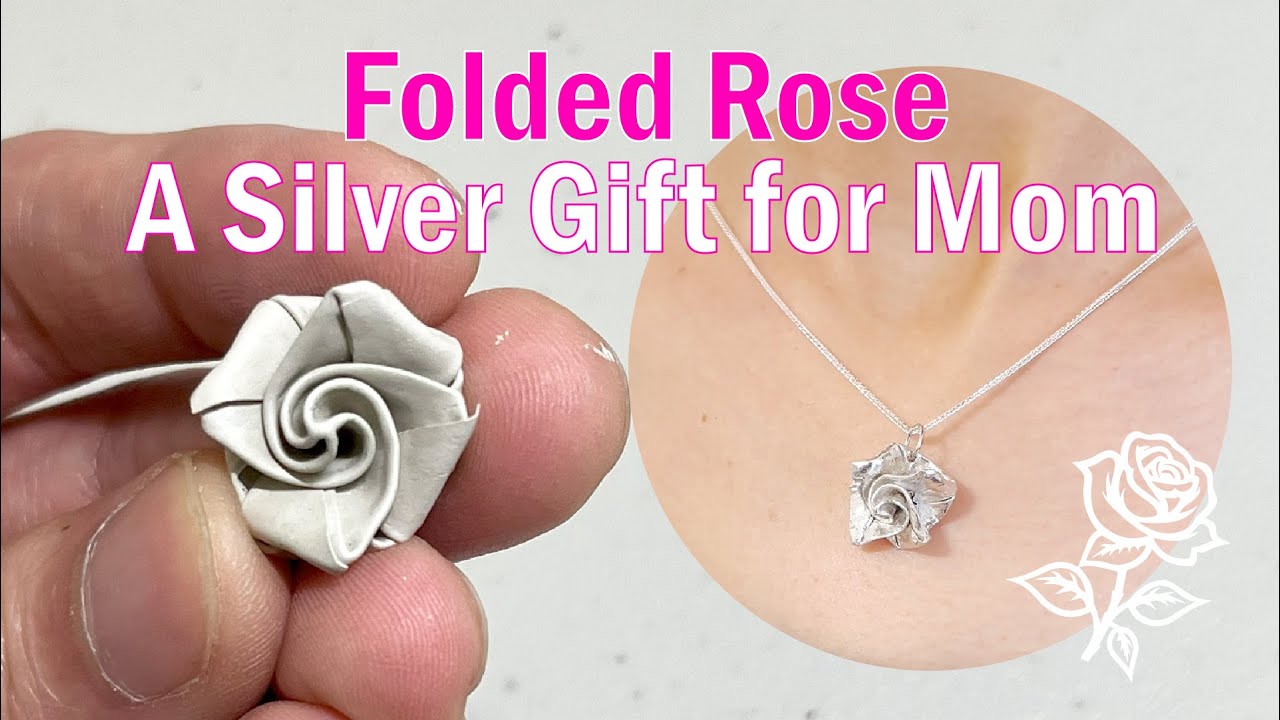 This Rose Turns Into Real Silver !🌹| Easy Silver Clay Paper DIY
