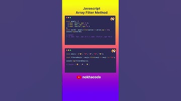 Javascript Array Filter  Code #javascript #coding #software #tech #programming #shorts
