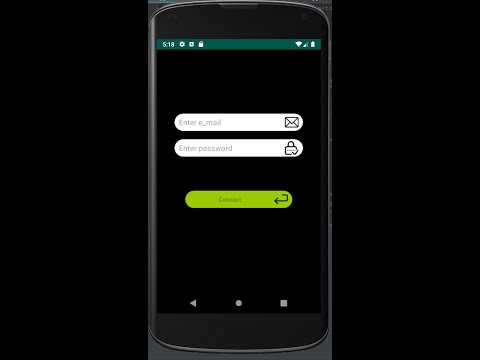 Round EditText and Round Button with icons, Android Studio