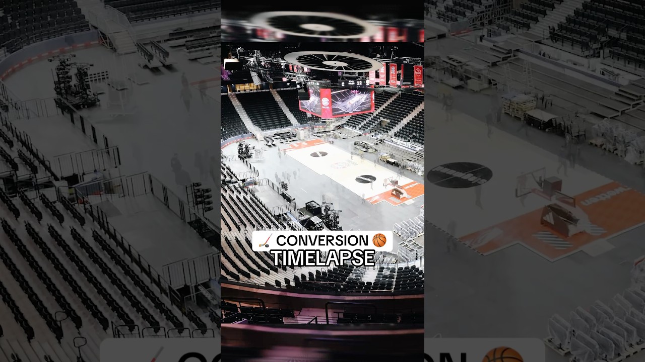 Arena Conversion from Ice Hockey to Basketball | SAP Garden, Munich Germany | FC Bayern Basketball