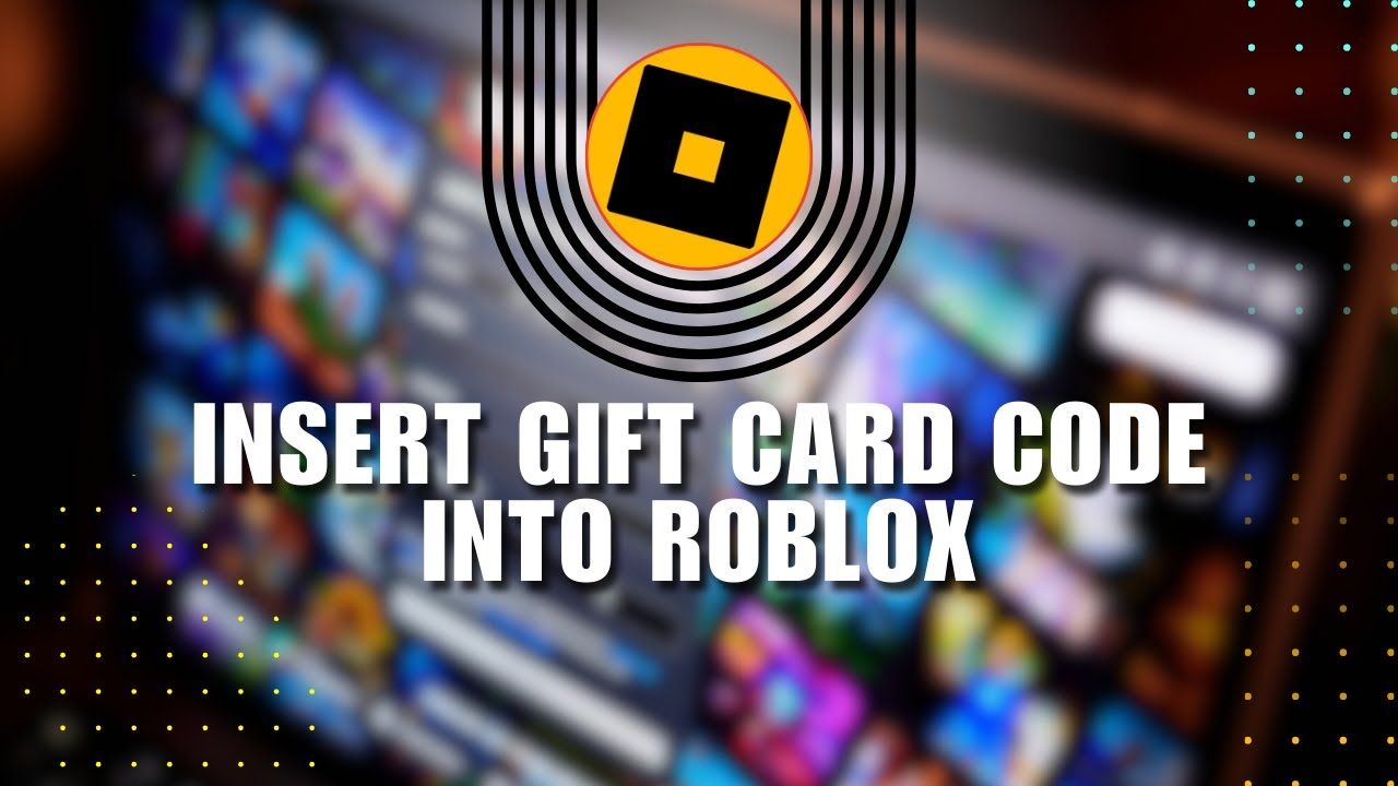 How To Insert Gift Card Code Into Roblox To Claim Robux - YouTube