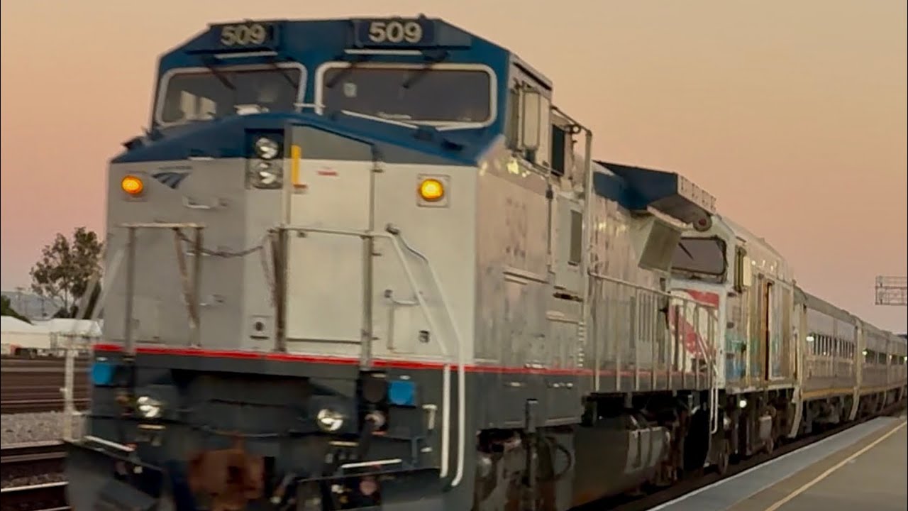 BNSF San Bernardino Sub Traffic - Amtrak Dash 8 - Warbonnets - 12/6/25 