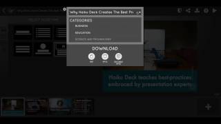 Exporting and Downloading Presentations in Haiku Deck Pro