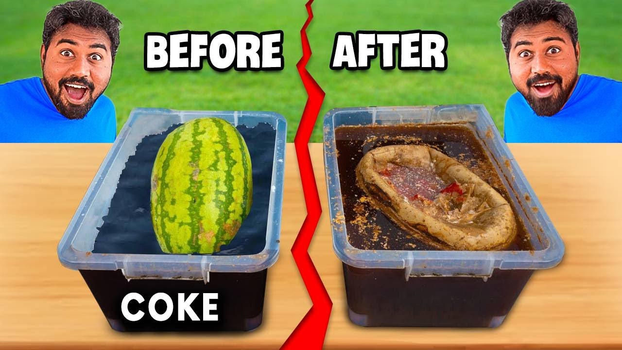 Watermelon Soaked in Petrol, Coke & Salt for 30 days, Result Will Shock You