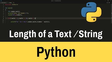 How to Find the Length of a Text in Python | Python Beginner Tutorial