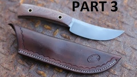 Hand Sanding and Heat Treating the Knife - Forged Full Tang Knife Build Part 3