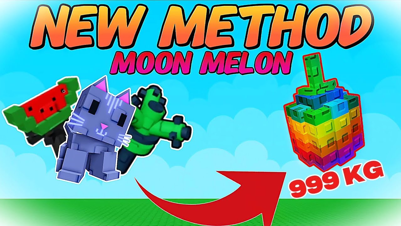 New BEST MOON MELON Method [ +200 KG ] In Grow A Garden ! - Rich In a ...