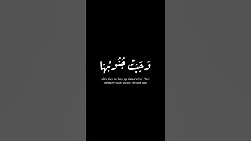 (والبدن جعلناها لكم ) | سورة الحج | اديان الرزيف #krumat #كرومات #quran #شاشه_سوداء