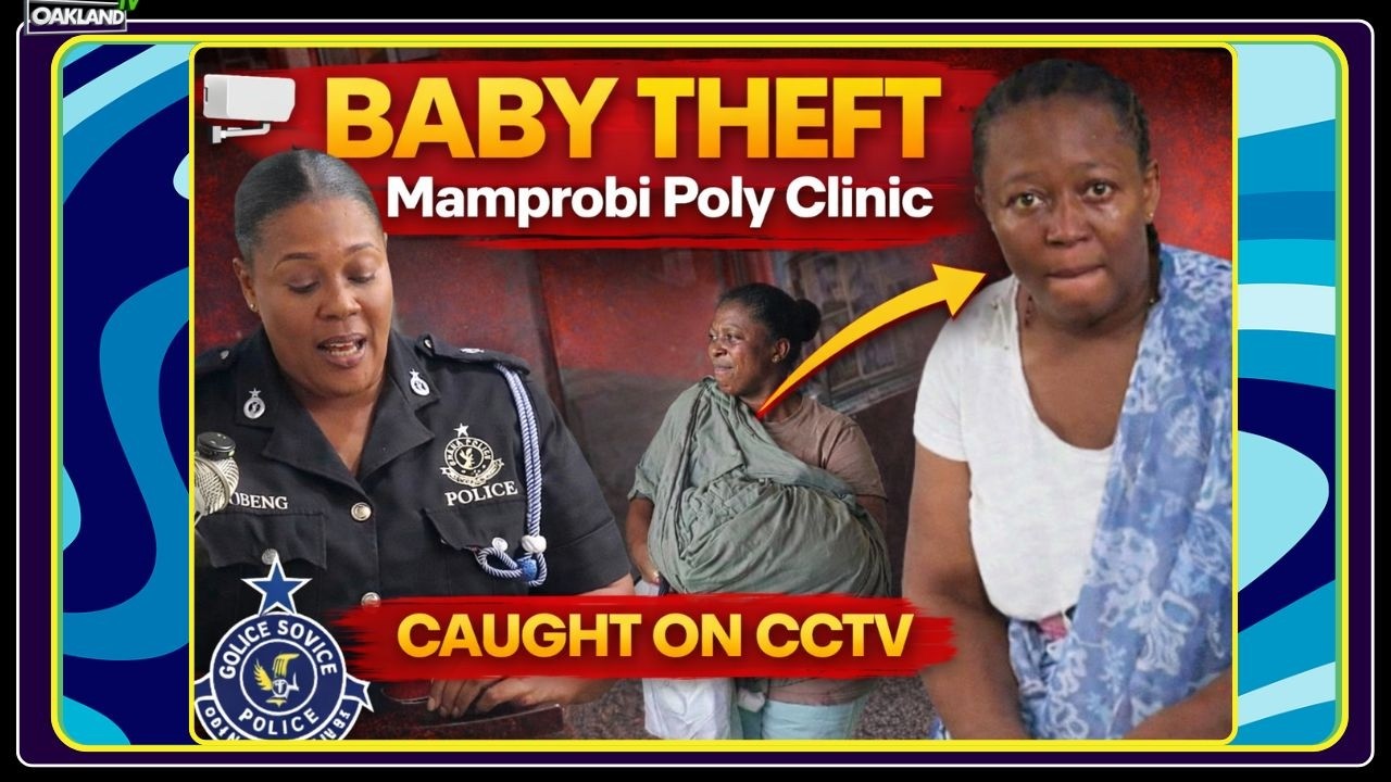 Ghana Police issues update on Mamprobi baby theft case. CCTV footage reveals suspect.