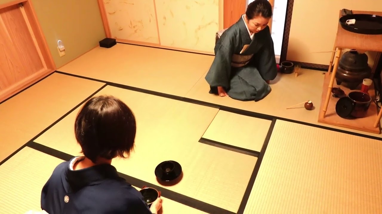 行之行台子 お客様作法 よし庵 茶道教室 - YouTube