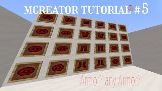 Minecraft Armor modding made easy in Mcreator tutorial #5 2021