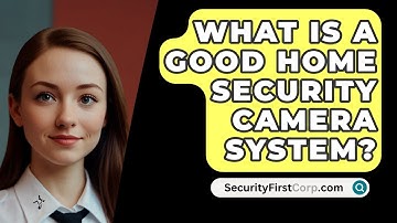 What Is a Good Home Security Camera System? - SecurityFirstCorp.com