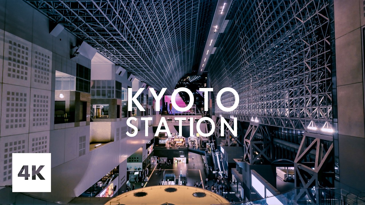 Night Walk at Kyoto Station | 4K Binaural Japan Sounds【Apr 27, 2025】