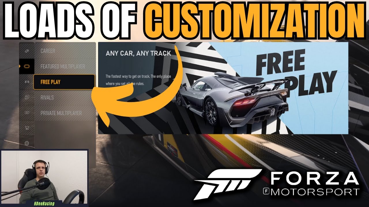 Free Play Customization and a Quick Offline Race - Forza Motorsport ...