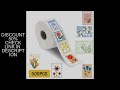 500PCS Flower Stamps Roll Sticker Harajuku Cartoon Y2k Fashion Scrapbook Graffiti Cafe DIY Scrapbook