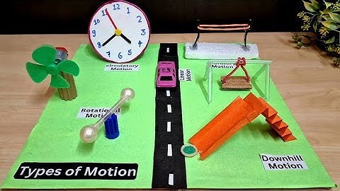 Working Model of Types of Motion/Working school project for exhibition/Kansal Creation/Physics Model