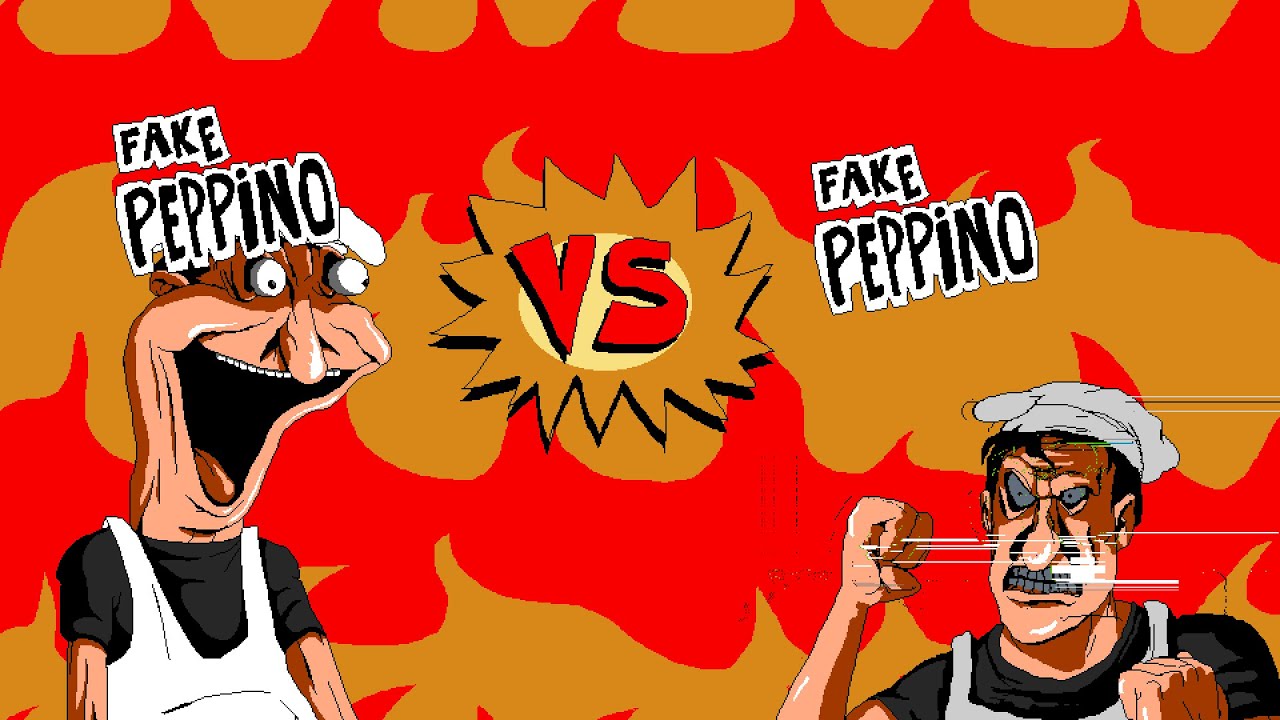 Beating fake peppino as fake peppino.