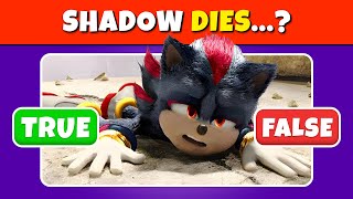 SONIC 3: True or False Quiz? ✔️❌ | Do you really know Sonic 3 the Movie?