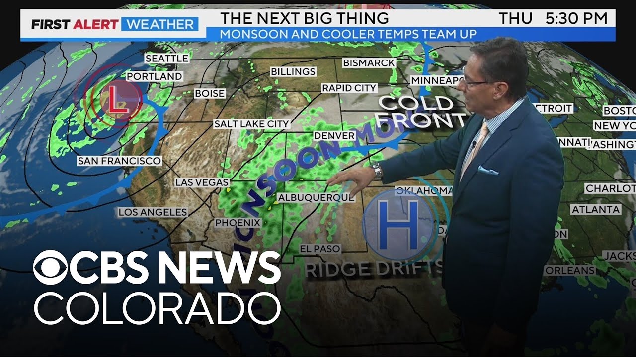 Cooler with better rain chances for Thursday - YouTube