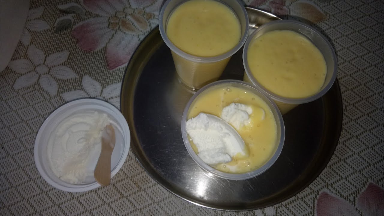 ghar pe banaya mango shake with vanilla ice cream kaise banaye dekho lv