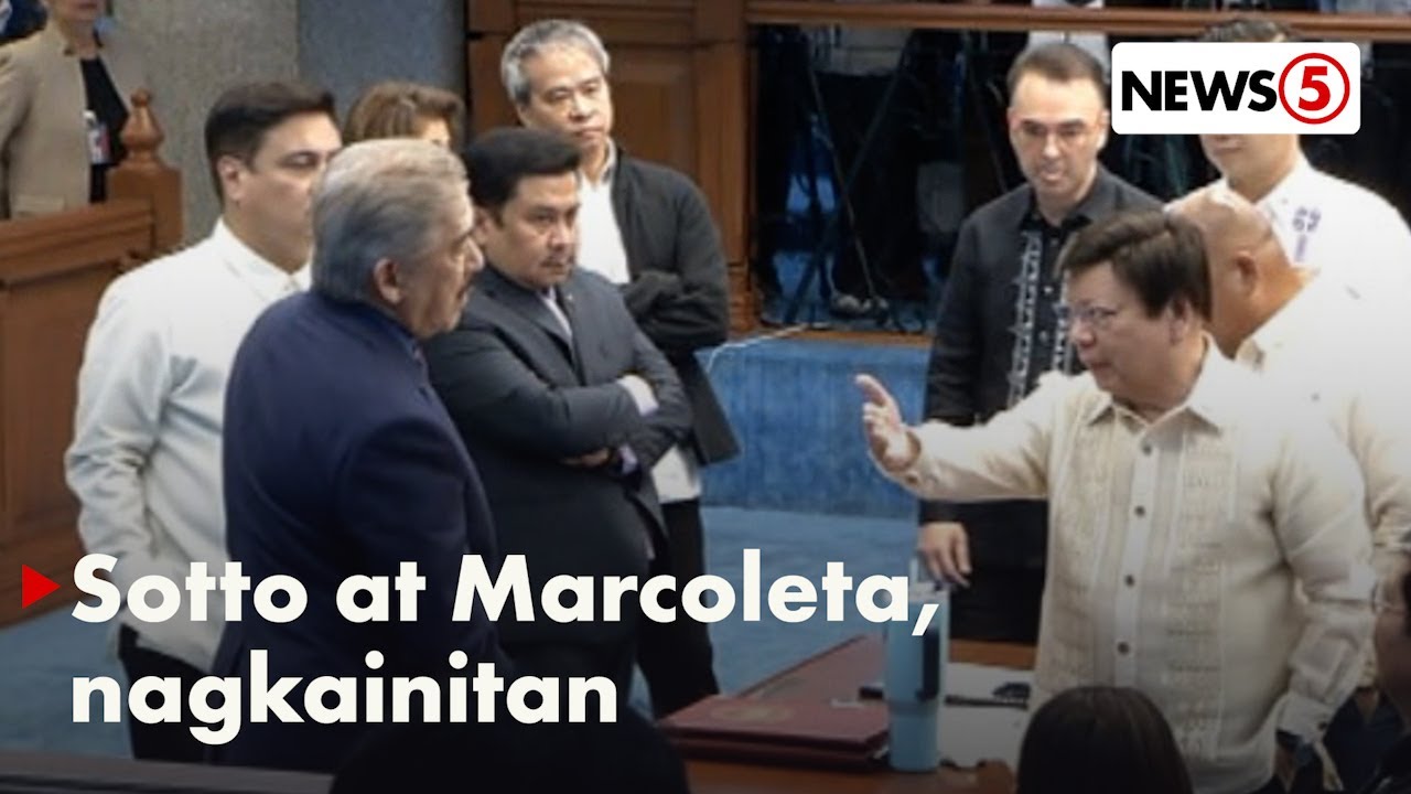 Senate President Tito Sotto at Sen. Rodante Marcoleta, nagkainitan sa plenaryo
