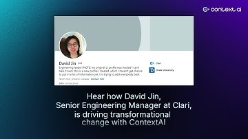 See how Clari improved release testing speed by 10x with ContextAI | Customer Testimonial