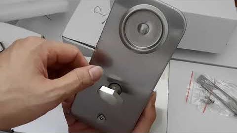 Khóa Liền Tay Nắm Âm Đơn 105A Trái Phải cho cửa kính cường lực mở trượt lùa