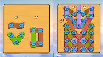 Wood Nuts And Bolts Puzzle Level -85