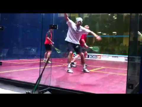 Squash double exhibition namur