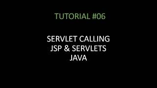 #06 JSP and Servlets | Servlet Calling | Web Technology Java