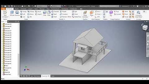I created a House in Autodesk Inventor 2019