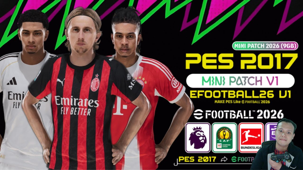 PES 2017 PC | UPDATE PATCH SEASON 2026 | FC26 TUTORIAL TERBARU 2025 ...
