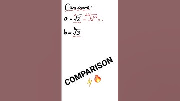 Comparing two radicals #maths #roots #comparison