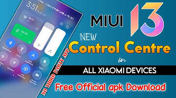 Install Official MIUI13 New Control Centre in Any Xiaomi Devices | No Third Party App