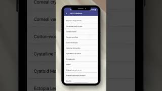 Free DDX Calculator | Eye Handbook App #shorts screenshot 2