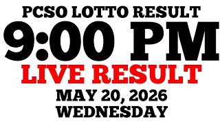 Lotto Result Today 9:00 PM Draw May 20, 2026 Wednesday PCSO LIVE Result