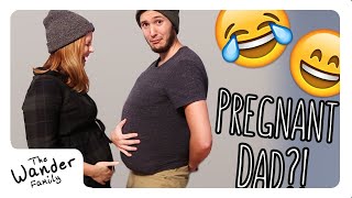 😂 FUNNY DAD TRIES PREGNANT BELLY!!! | The Wander Family