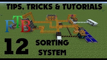 Tips, Tricks & Tutorials - E12 [Minecraft FTB] - Red Power 2 sorting system (P1)