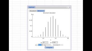 Binomial Distribution on StatCrunch