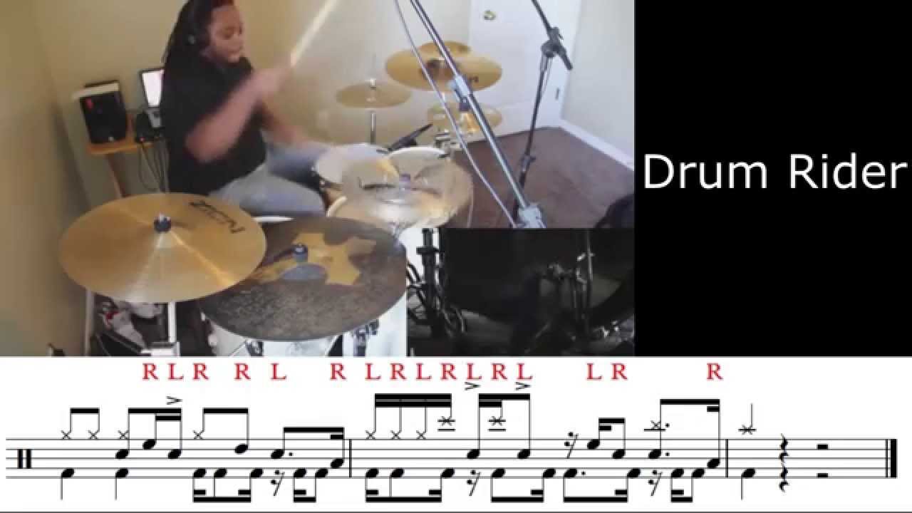 Drum Rider Marcus Thomas’s drum fill transcription YouTube