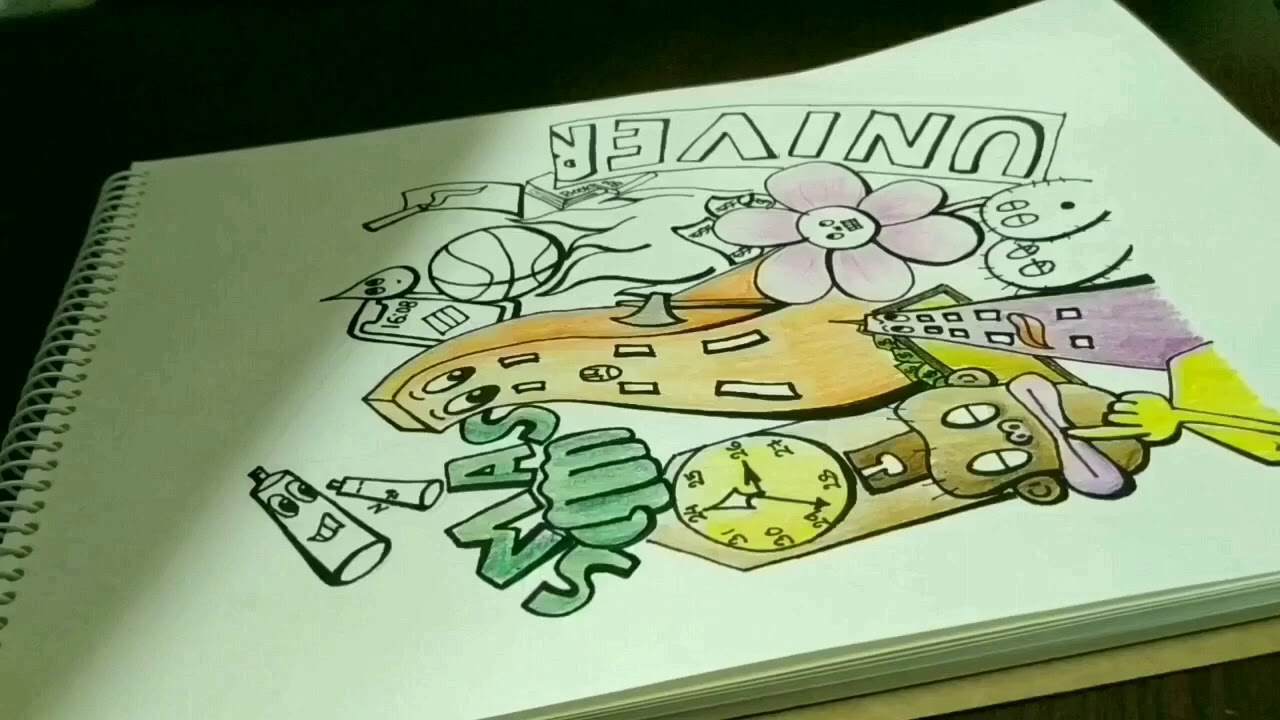 Hey this is my first drawing video ! I hope you like it.|DOODLE| - YouTube